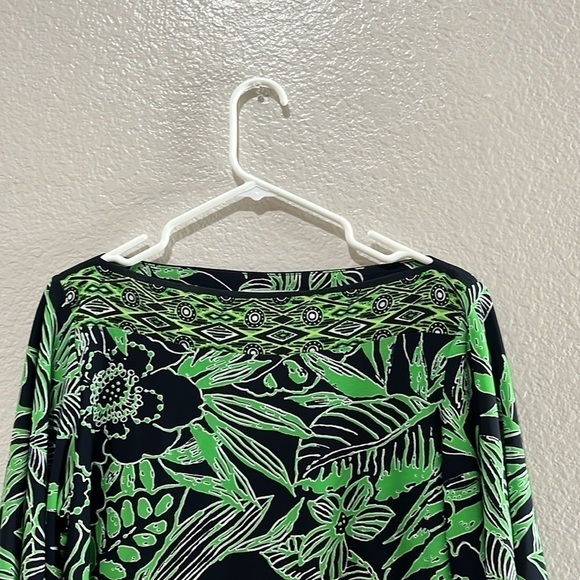 K Studio Dress, Women's Size 12 Navy Blue & Green, Shift - Picture 5 of 8